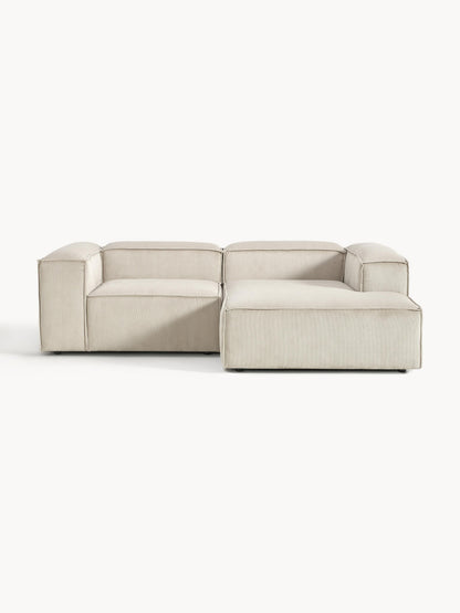 Lenzaro Modular Corduroy Corner Sofa (2-Seater)