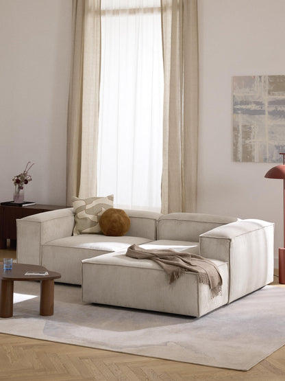 Lenzaro Modular Corduroy Corner Sofa (2-Seater)