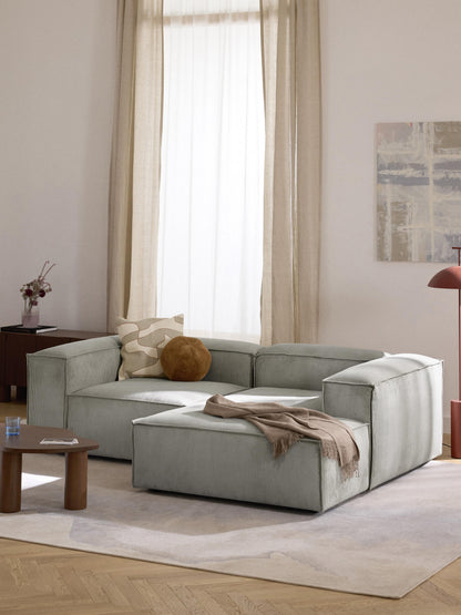 Lenzaro Modular Corduroy Corner Sofa (2-Seater)