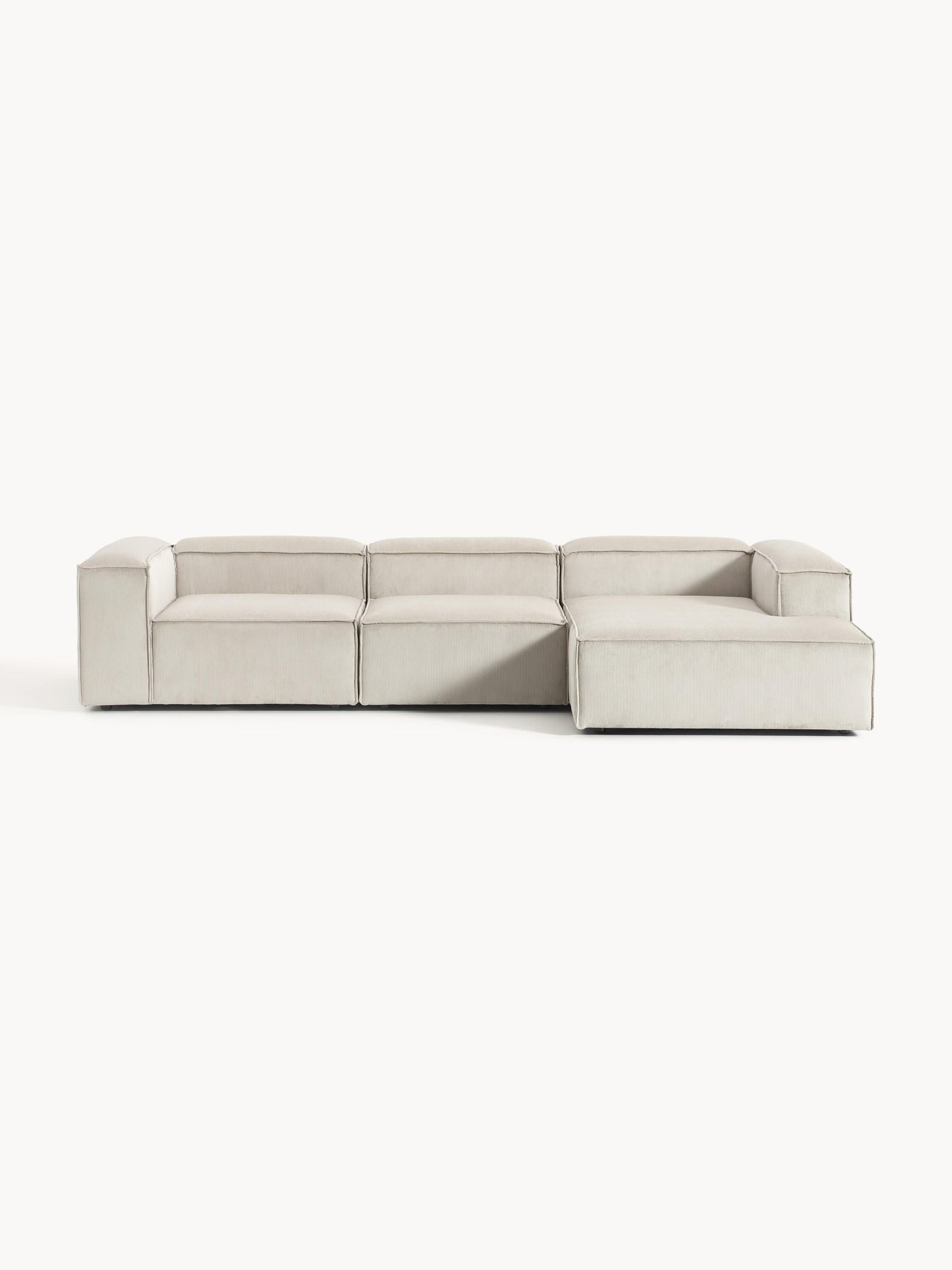 Lenzaro Modular Corduroy Corner Sofa (4-Seater)