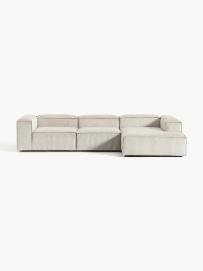 Lenzaro Modular Corduroy Corner Sofa (4-Seater)