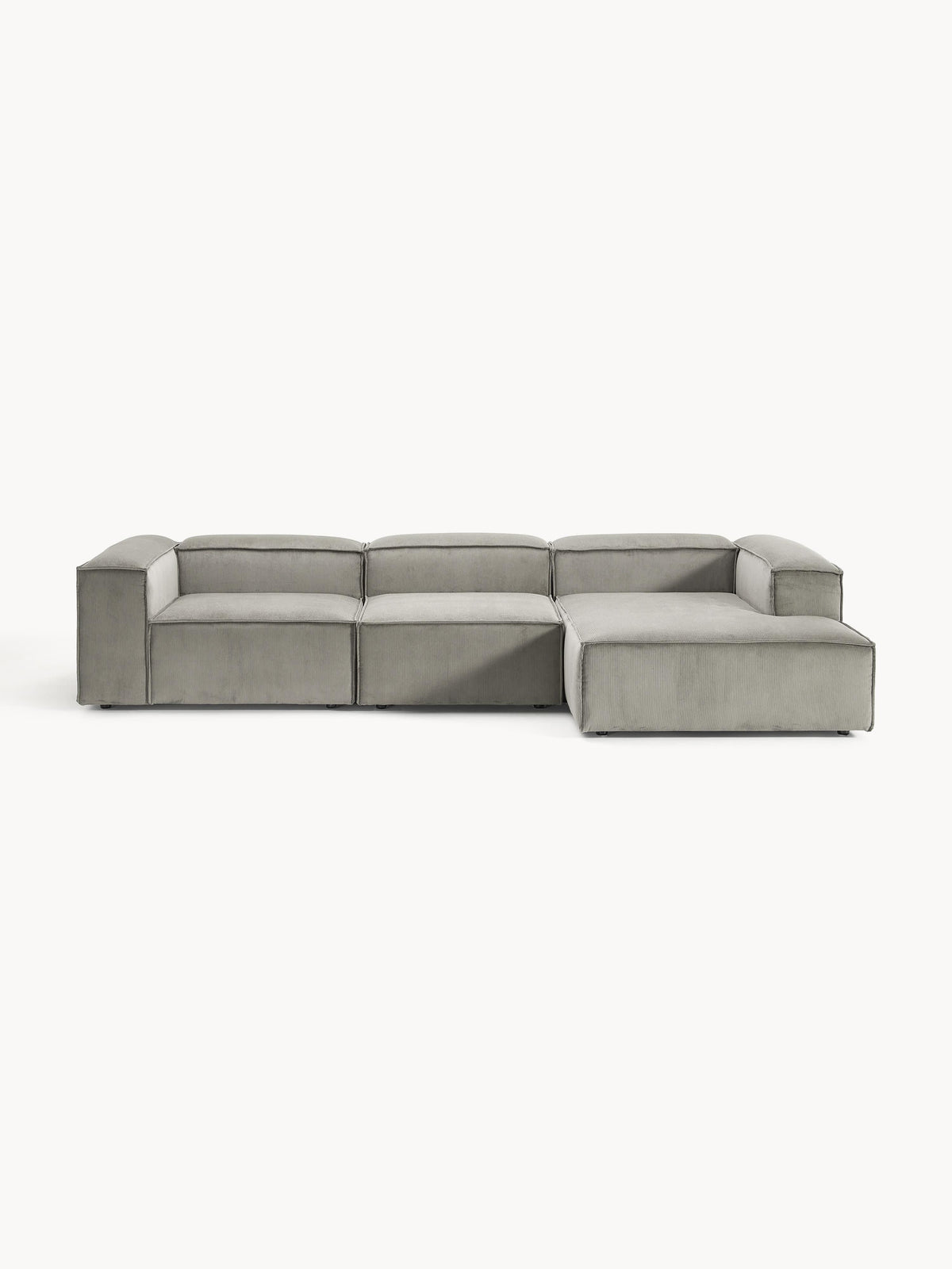 Lenzaro Modular Corduroy Corner Sofa (4-Seater)