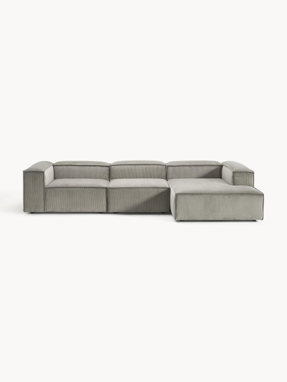 Lenzaro Modular Corduroy Corner Sofa (4-Seater)
