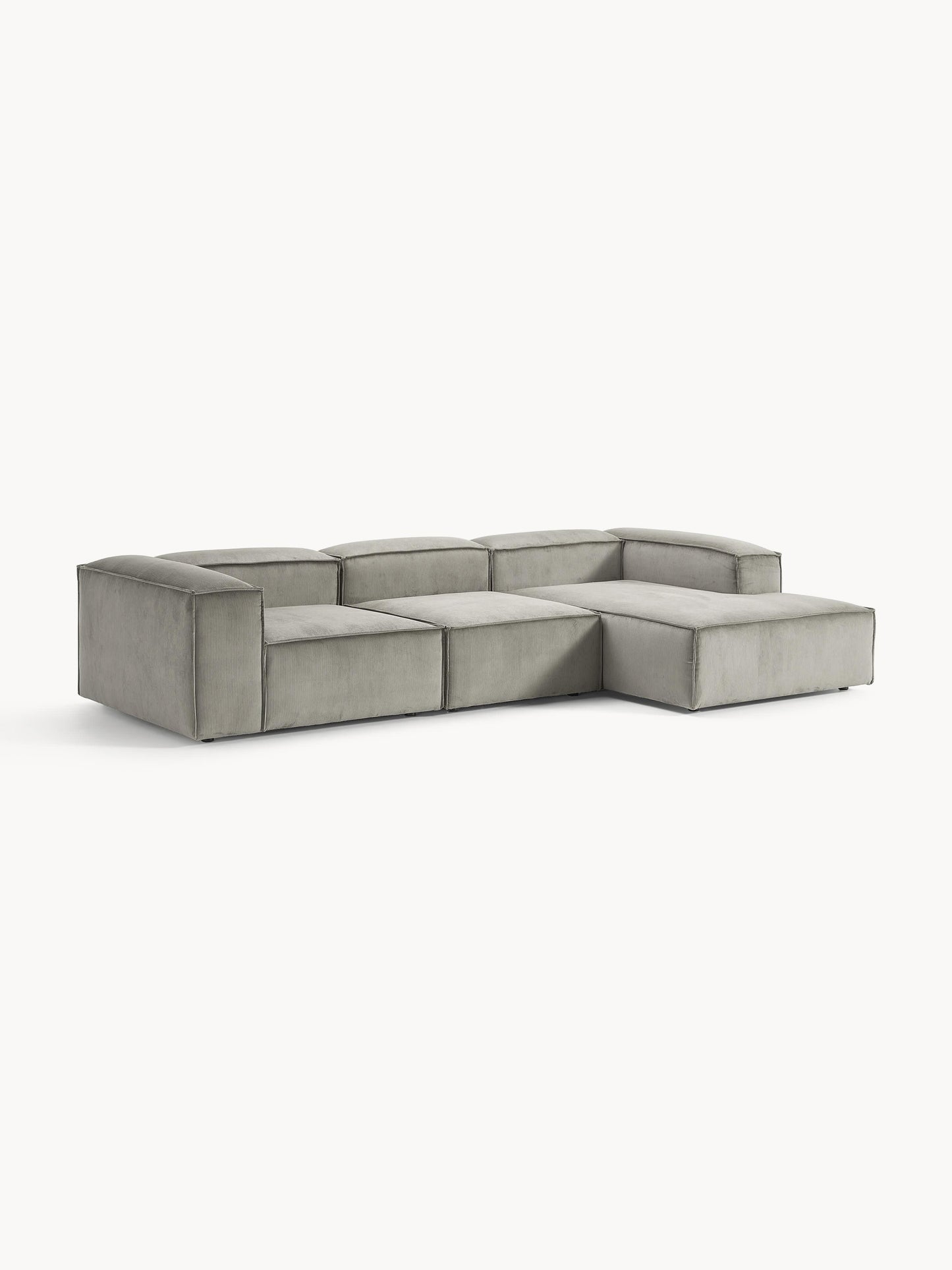 Lenzaro Modular Corduroy Corner Sofa (4-Seater)