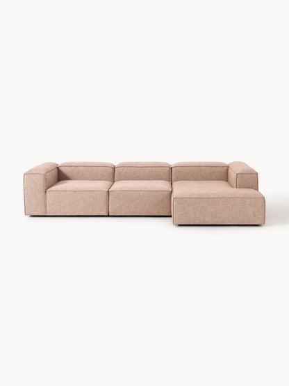 Lenzaro Modular Corner Sofa (4-Seater) in Linen Blend