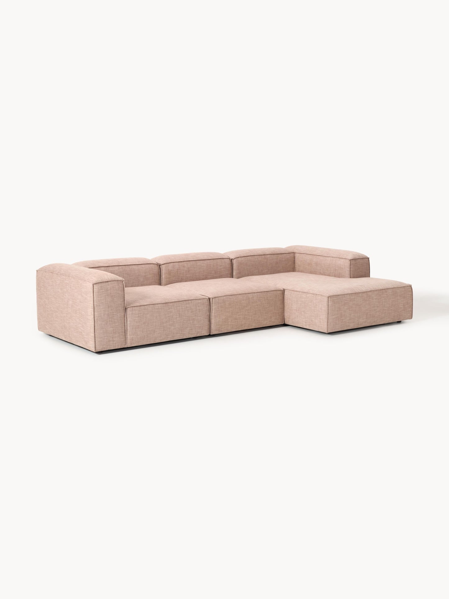 Lenzaro Modular Corner Sofa (4-Seater) in Linen Blend