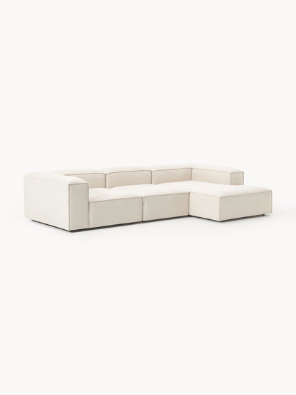 Lenzaro Modular Corner Sofa (4-Seater) in Linen Blend