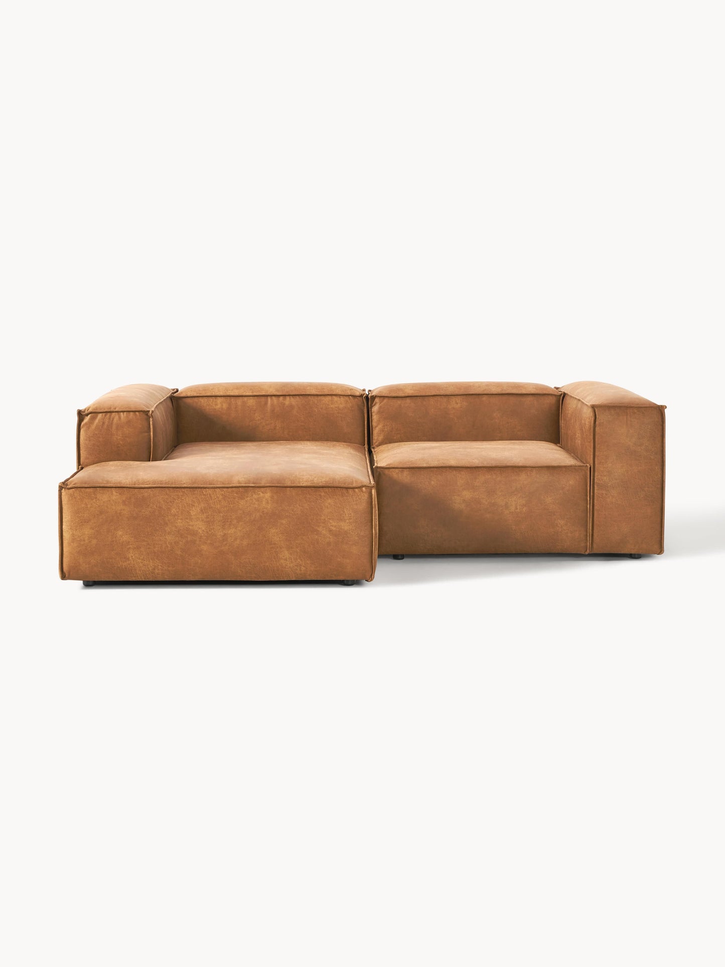 Lenzaro Modular Leather Corner Sofa (2-Seater)