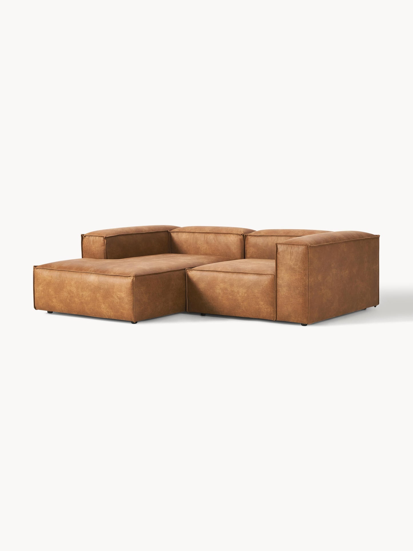 Lenzaro Modular Leather Corner Sofa (2-Seater)