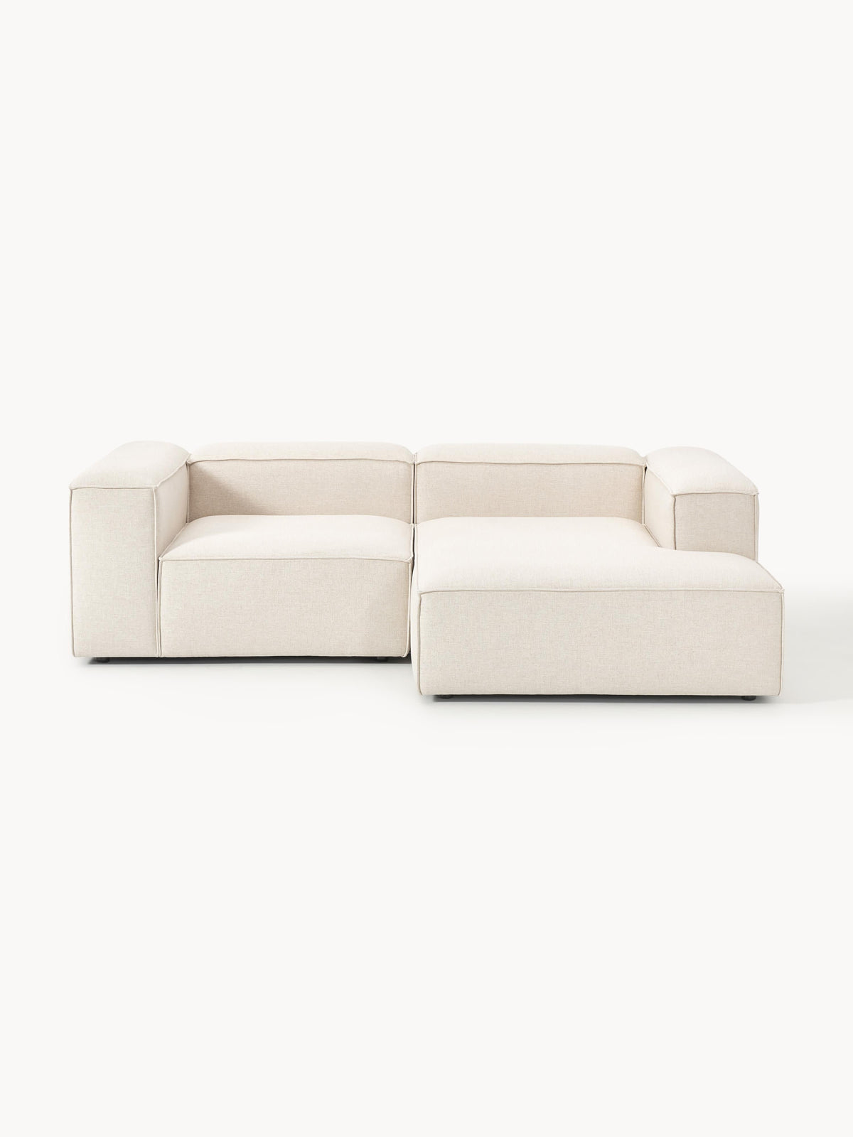 Lenzaro Modular Linen Blend Corner Sofa (2-Seater)