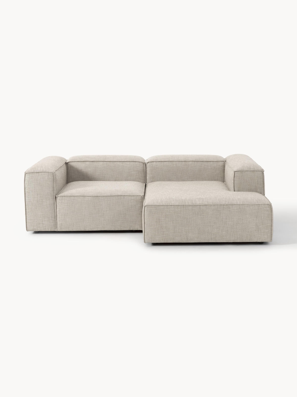 Lenzaro Modular Linen Blend Corner Sofa (2-Seater)