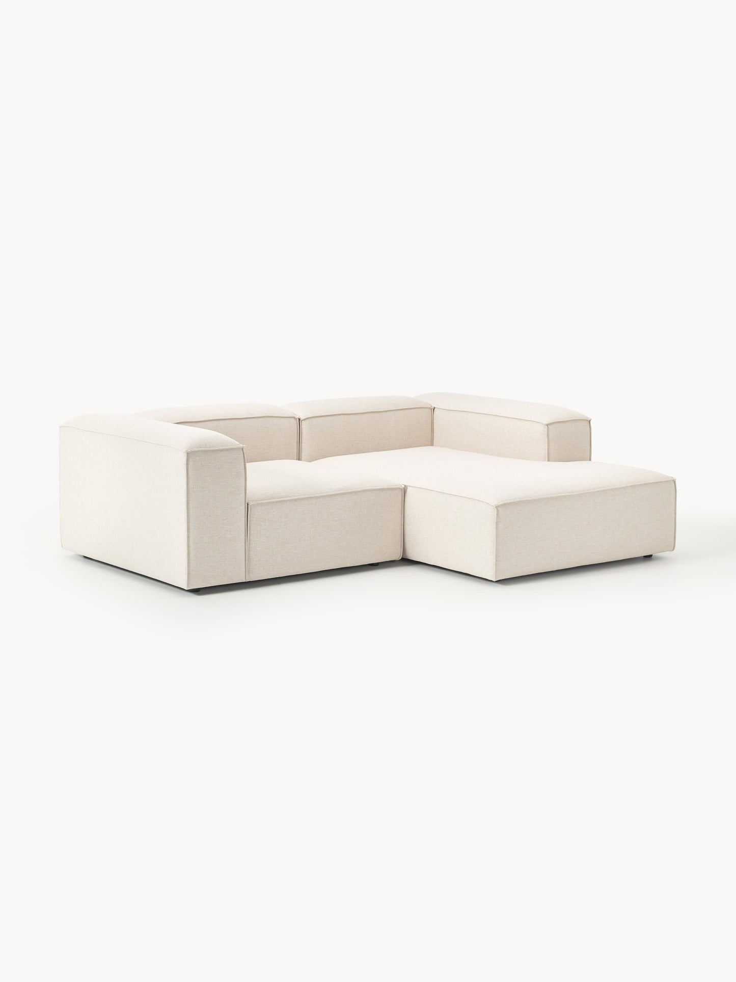 Lenzaro Modular Linen Blend Corner Sofa (2-Seater)