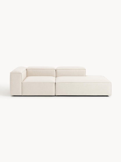 Lenzaro Modular Linen Blend Ottoman