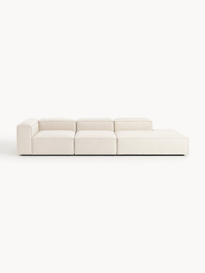 Lenzaro Modular Linen Blend Ottoman, XL