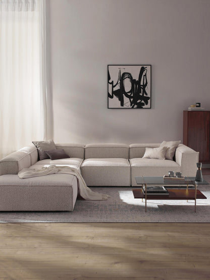 Lenzaro Modular XL Bouclé Corner Sofa (4-Seater)