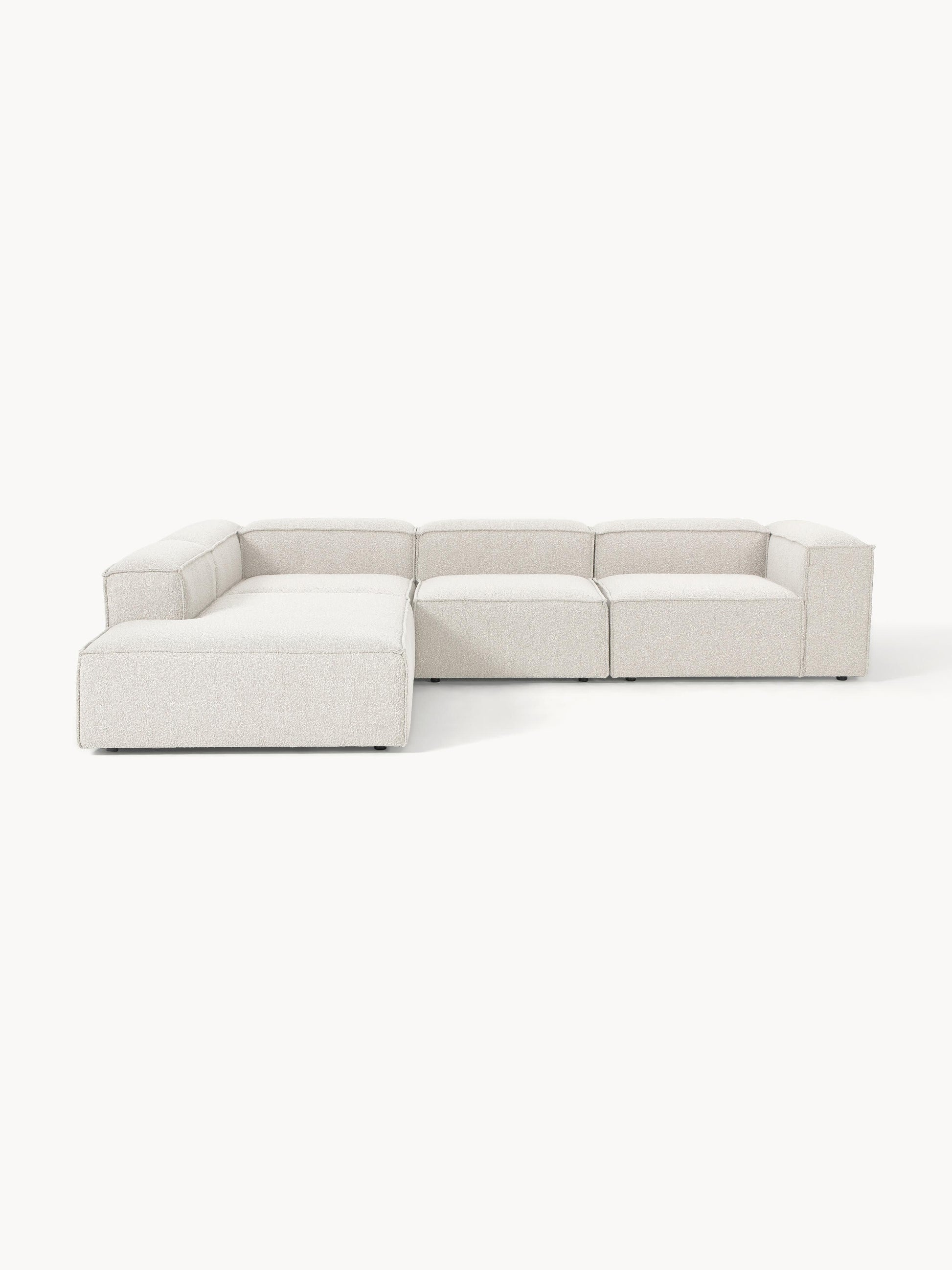 Lenzaro Modular XL Bouclé Corner Sofa (4-Seater)