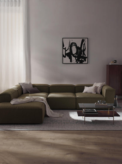 Lenzaro Modular XL Bouclé Corner Sofa (4-Seater)