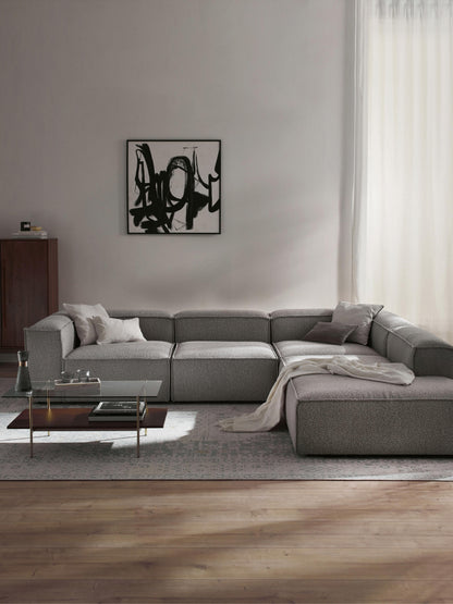 Lenzaro Modular XL Bouclé Corner Sofa (4-Seater)