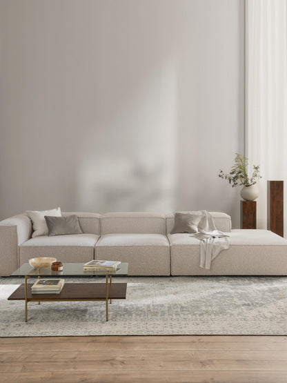 Lenzaro Modular XL Bouclé Ottoman