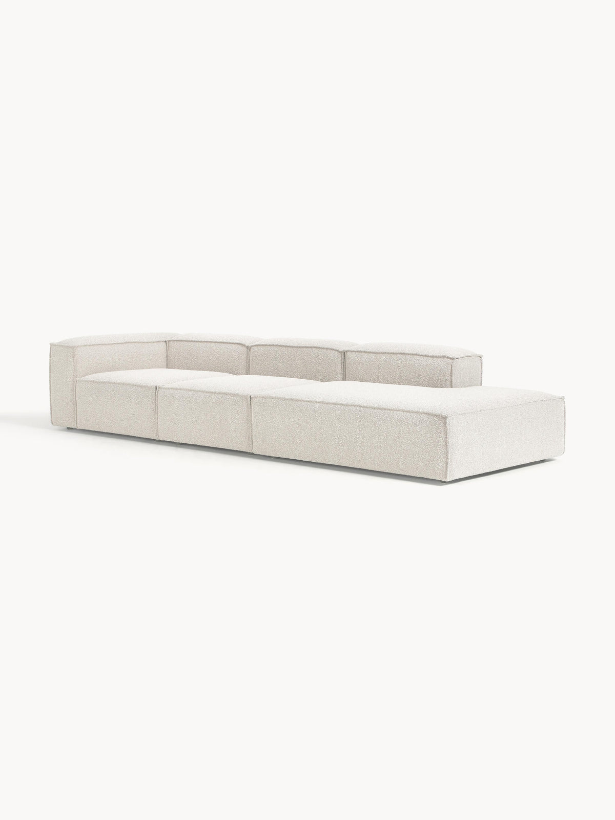 Lenzaro Modular XL Bouclé Ottoman