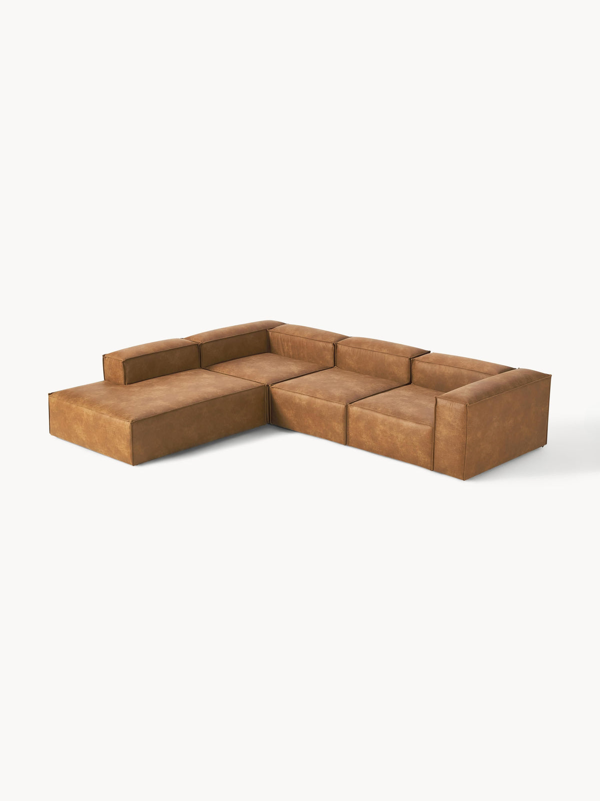 Lenzaro Modular XL Corner Sofa (4-Seater) in Leather