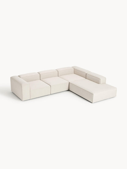 Lenzaro Modular XL Corner Sofa (4-Seater) in Linen Blend