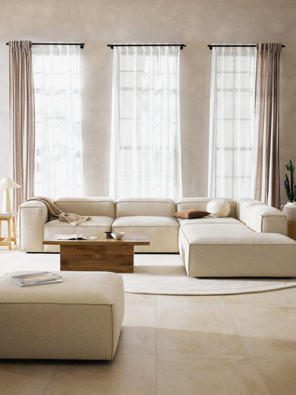 Lenzaro Modular XL Corner Sofa (4-Seater) in Linen Blend