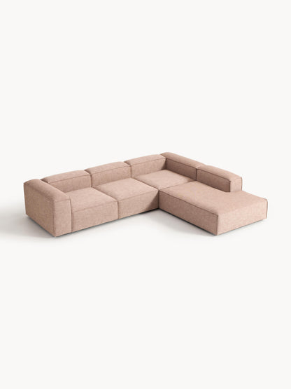 Lenzaro Modular XL Corner Sofa (4-Seater) in Linen Blend