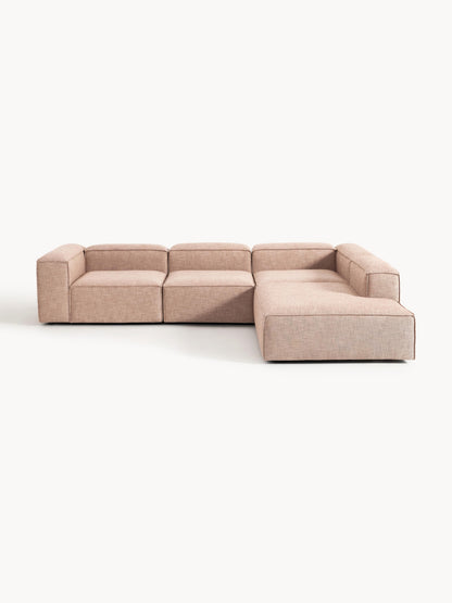 Lenzaro Modular XL Corner Sofa (4-Seater) in Linen Blend