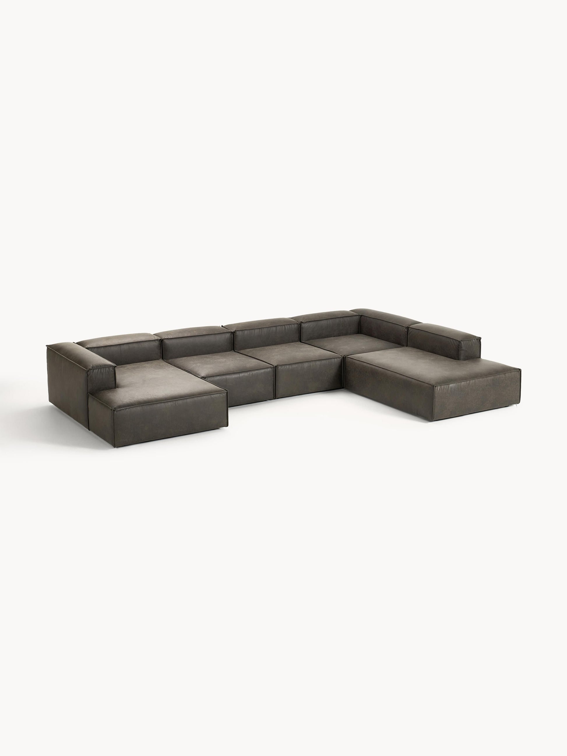 Lenzaro Modular XL Leather Sofa