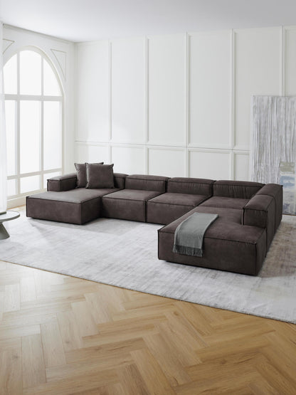 Lenzaro Modular XL Leather Sofa