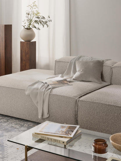 Lenzaro Ottoman Module in Bouclé