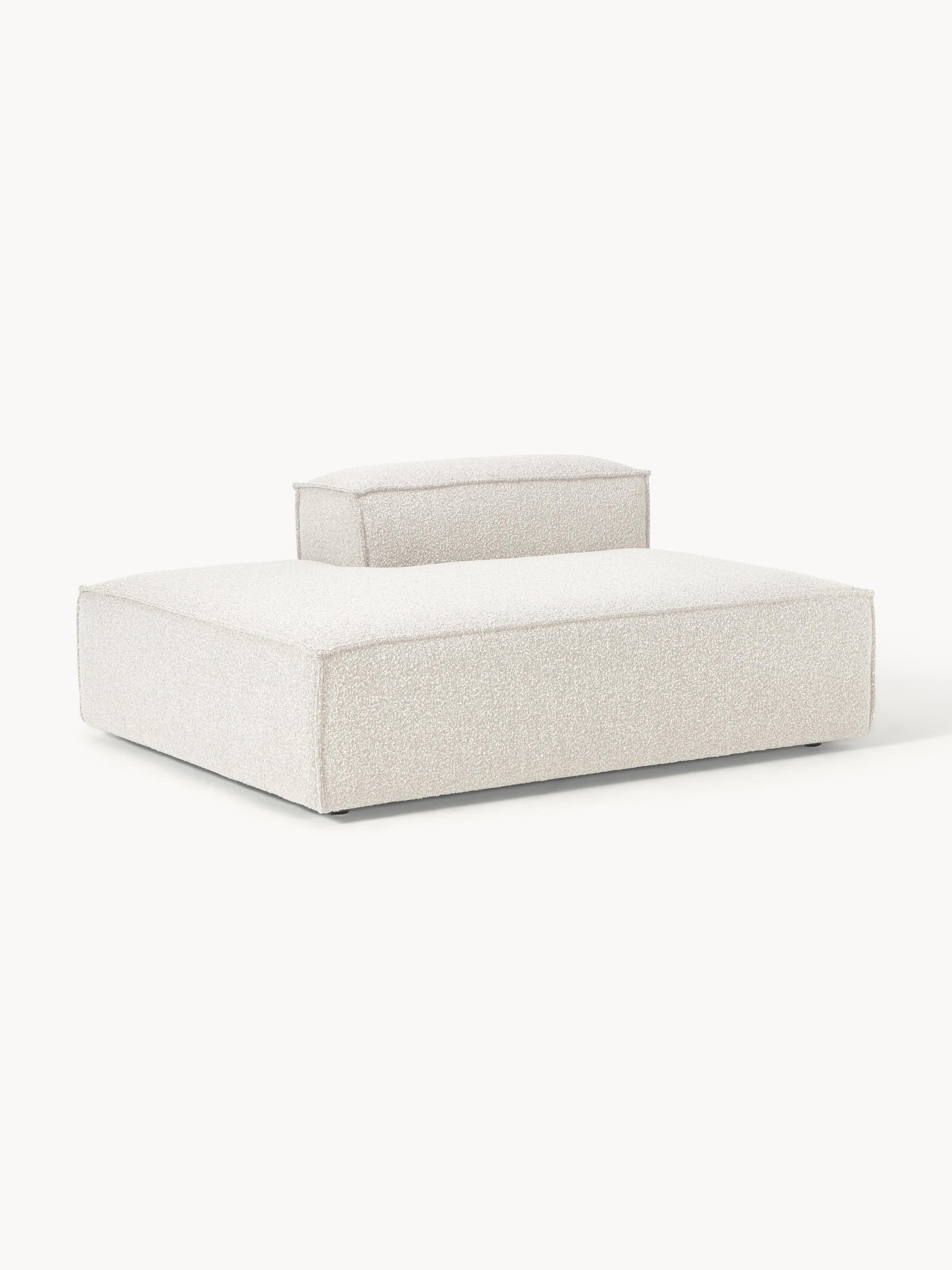 Lenzaro Ottoman Module in Bouclé