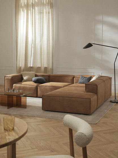 Lenzaro Ottoman Module in Leather