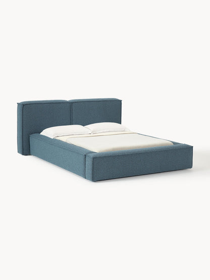 Lenzaro Upholstered Bed in Bouclé