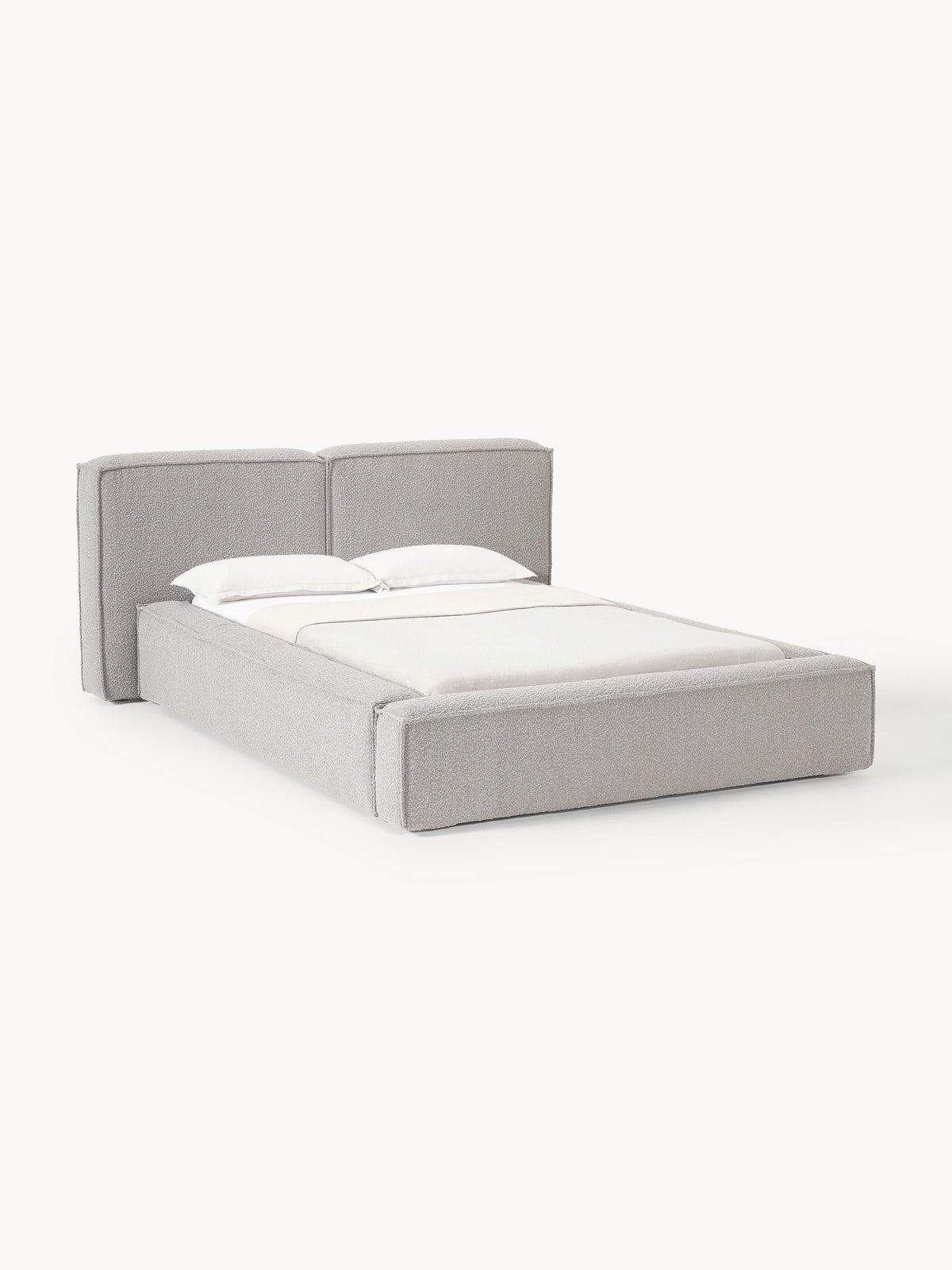 Lenzaro Upholstered Bed in Bouclé