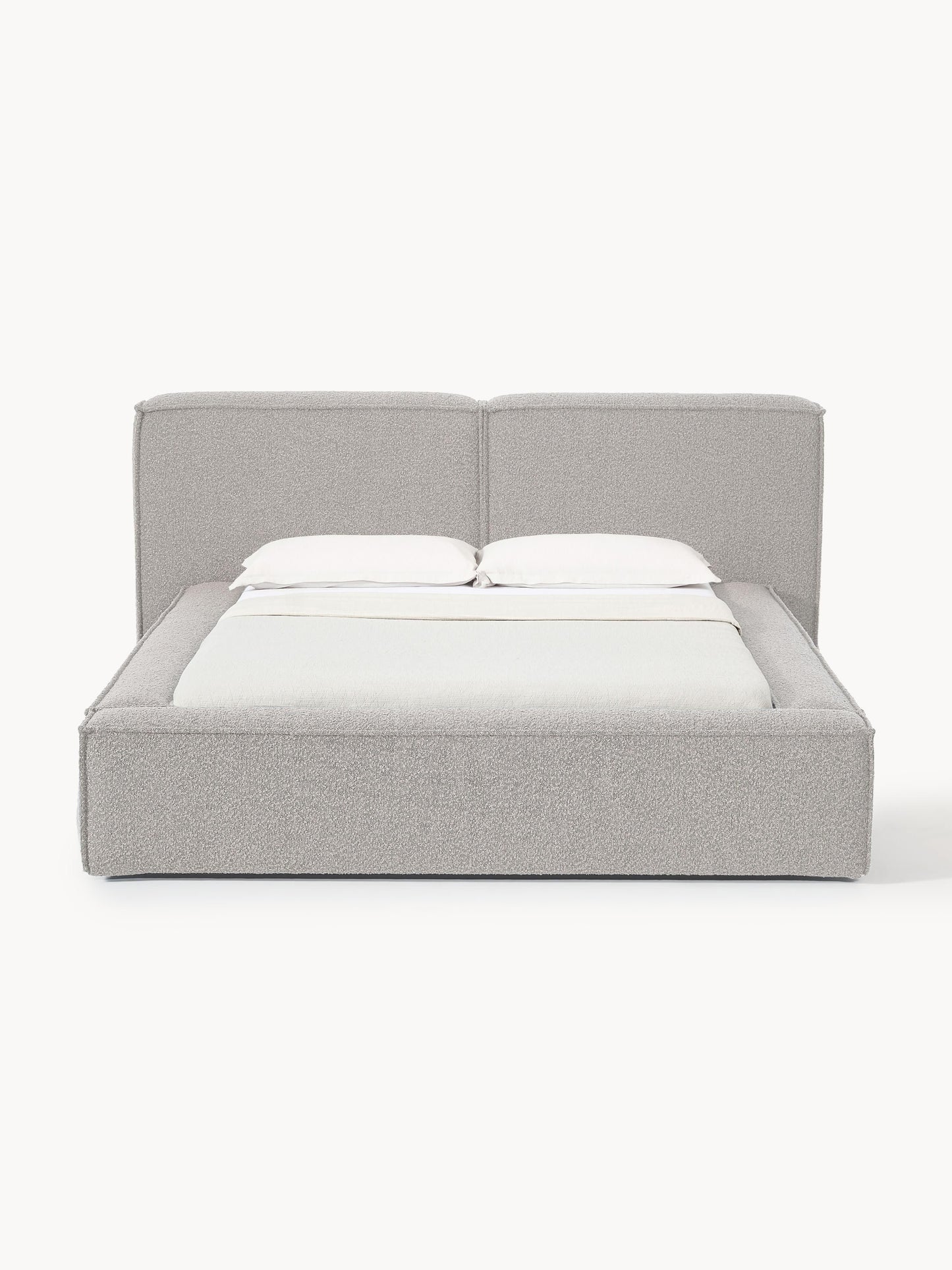 Lenzaro Upholstered Bed in Bouclé