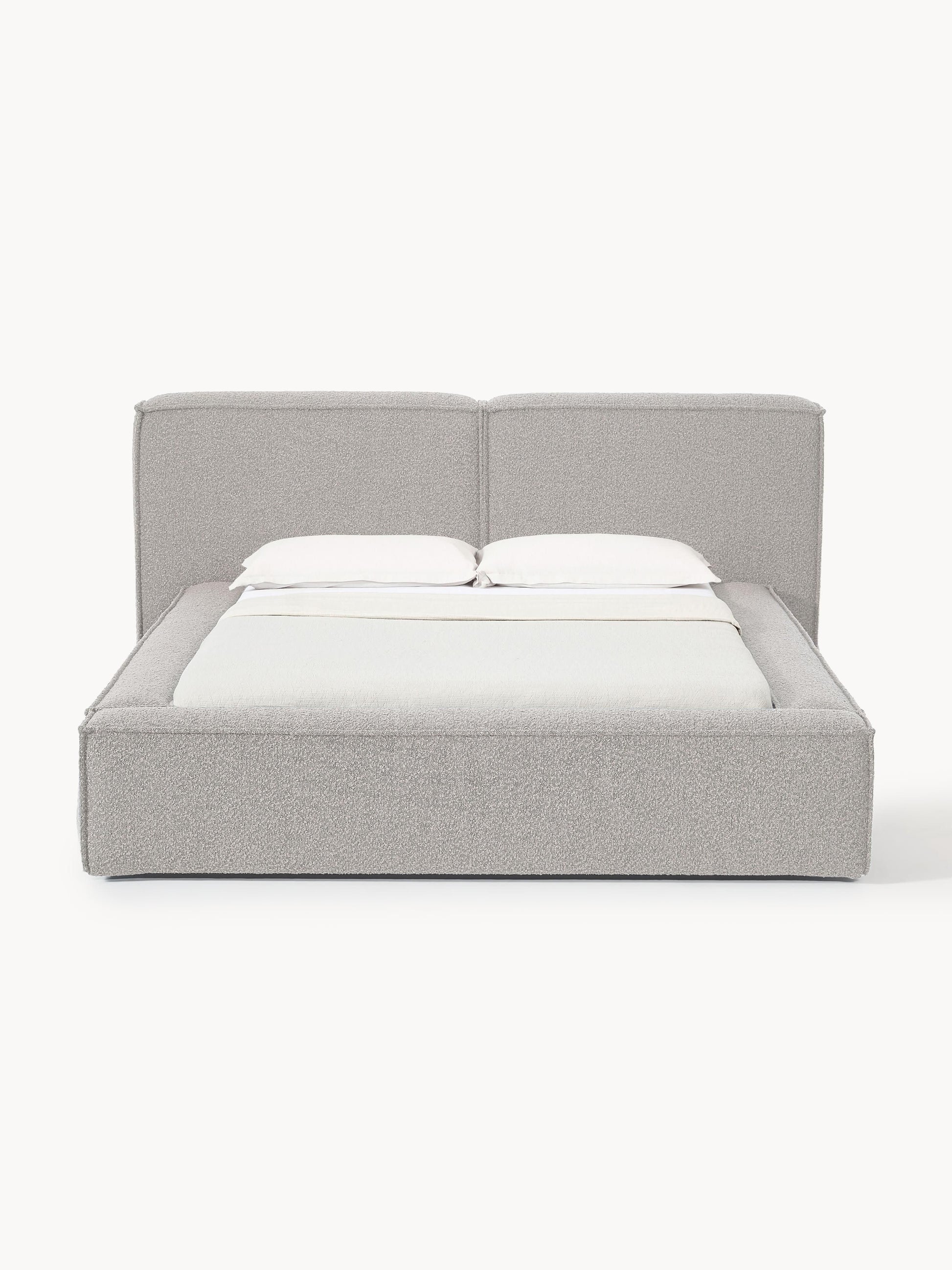 Lenzaro Upholstered Bed in Bouclé