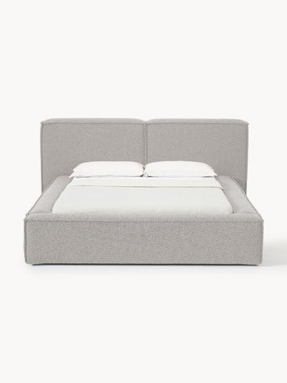 Lenzaro Upholstered Bed in Bouclé