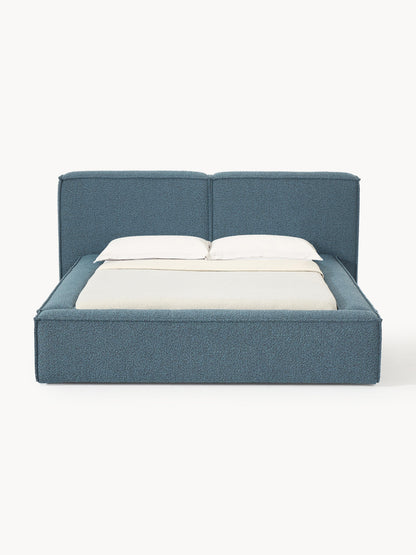 Lenzaro Upholstered Bed in Bouclé