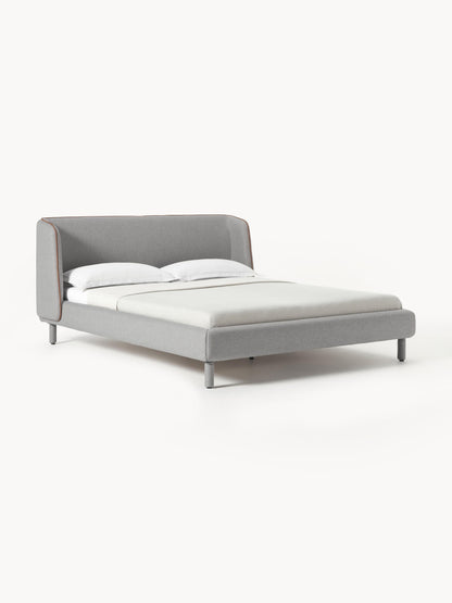 Lumenza Bed with Headboard, Upholstered