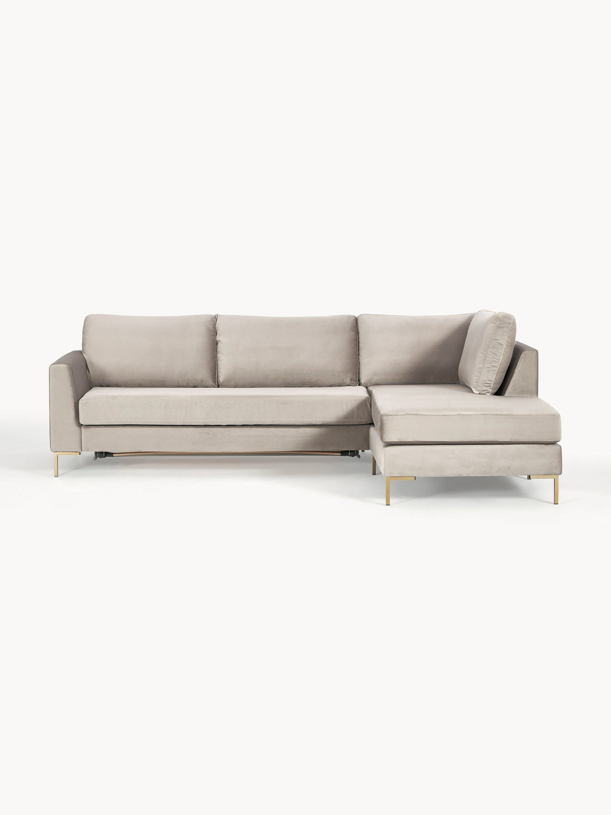 Lungarde Velvet Sofa Bed with Mattress, 3-Seater