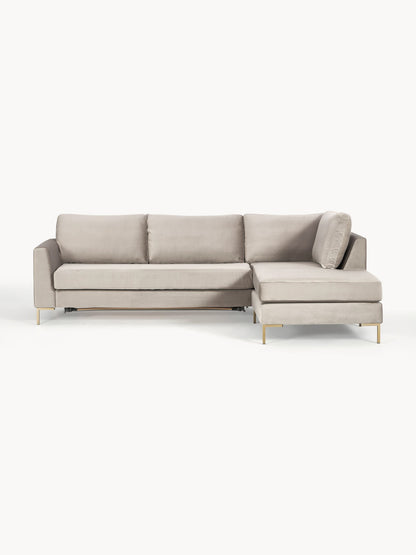 Lungarde Velvet Sofa Bed with Mattress, 3-Seater