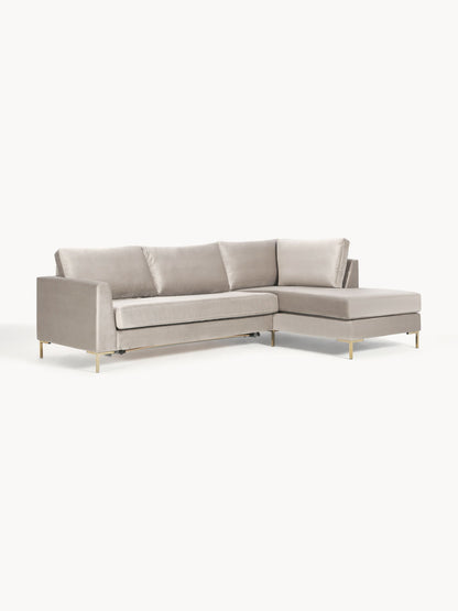 Lungarde Velvet Sofa Bed with Mattress, 3-Seater