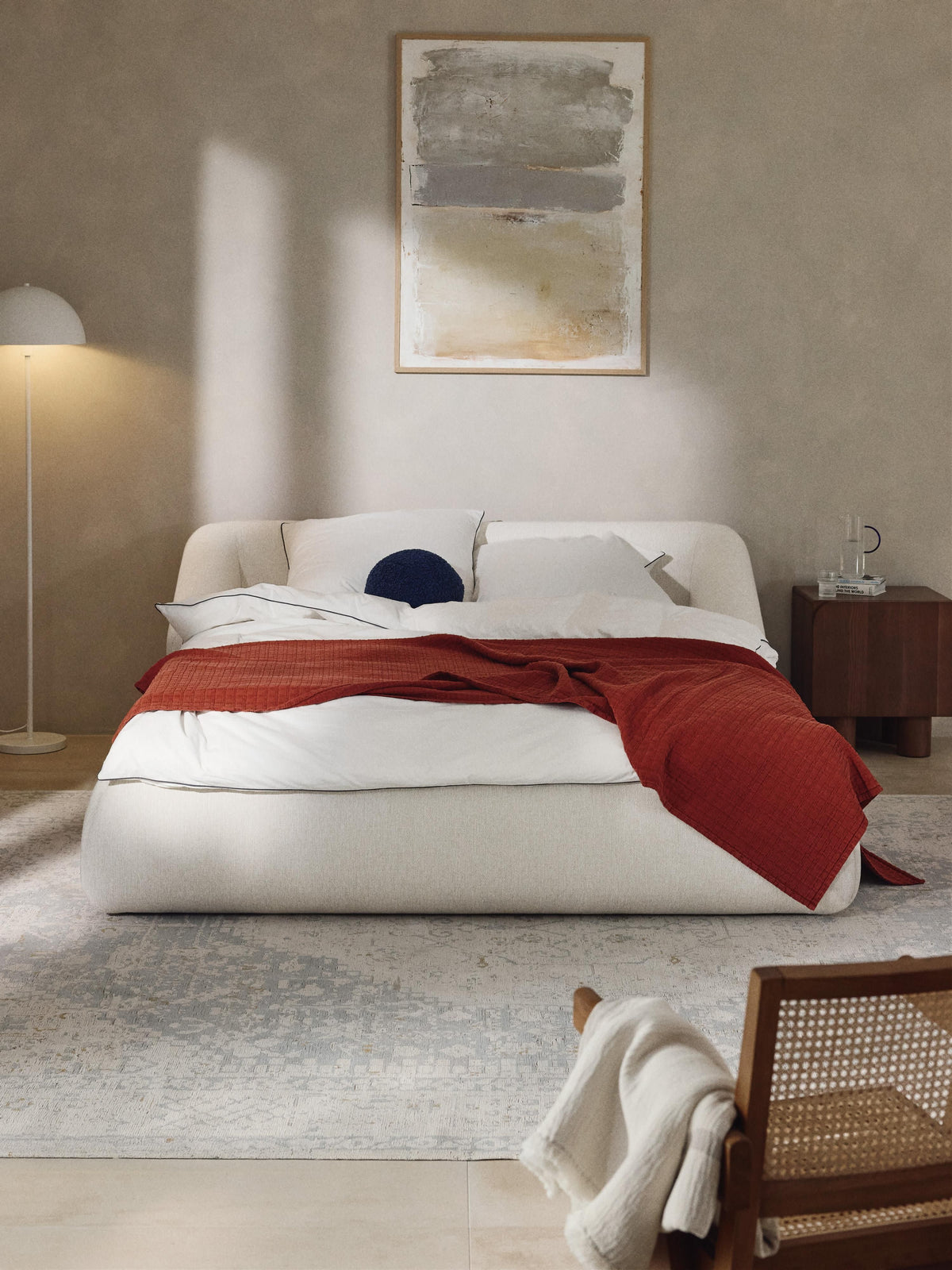 Marenzia Bed, Upholstered