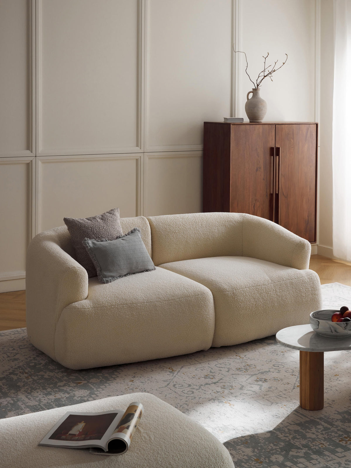 Marenzia Corner Module in Teddy