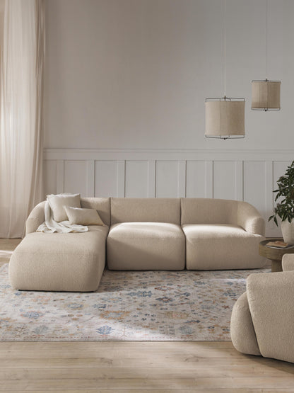Marenzia Modular Corner Sofa in Bouclé (3-Seater)