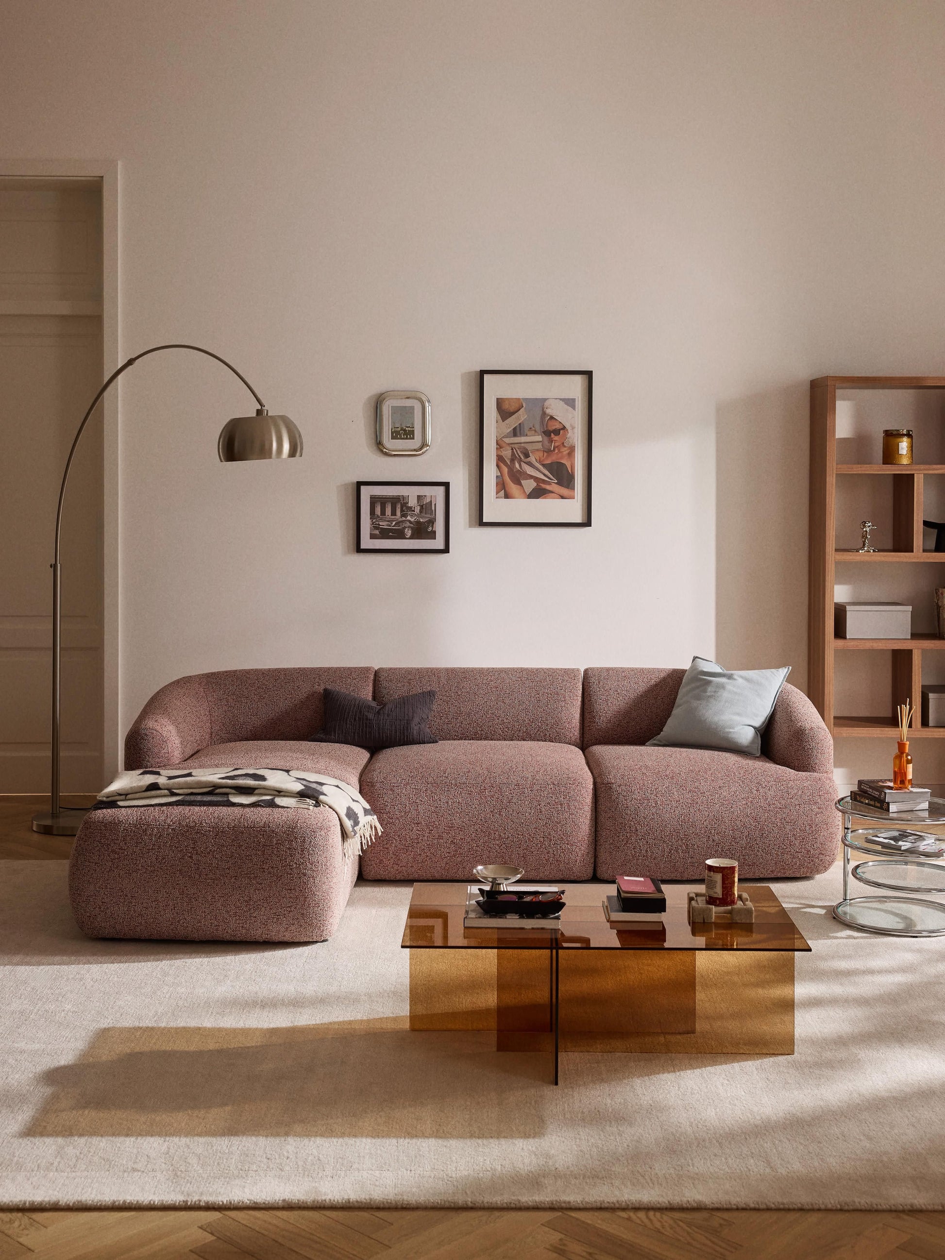 Marenzia Modular Corner Sofa in Bouclé (3-Seater)
