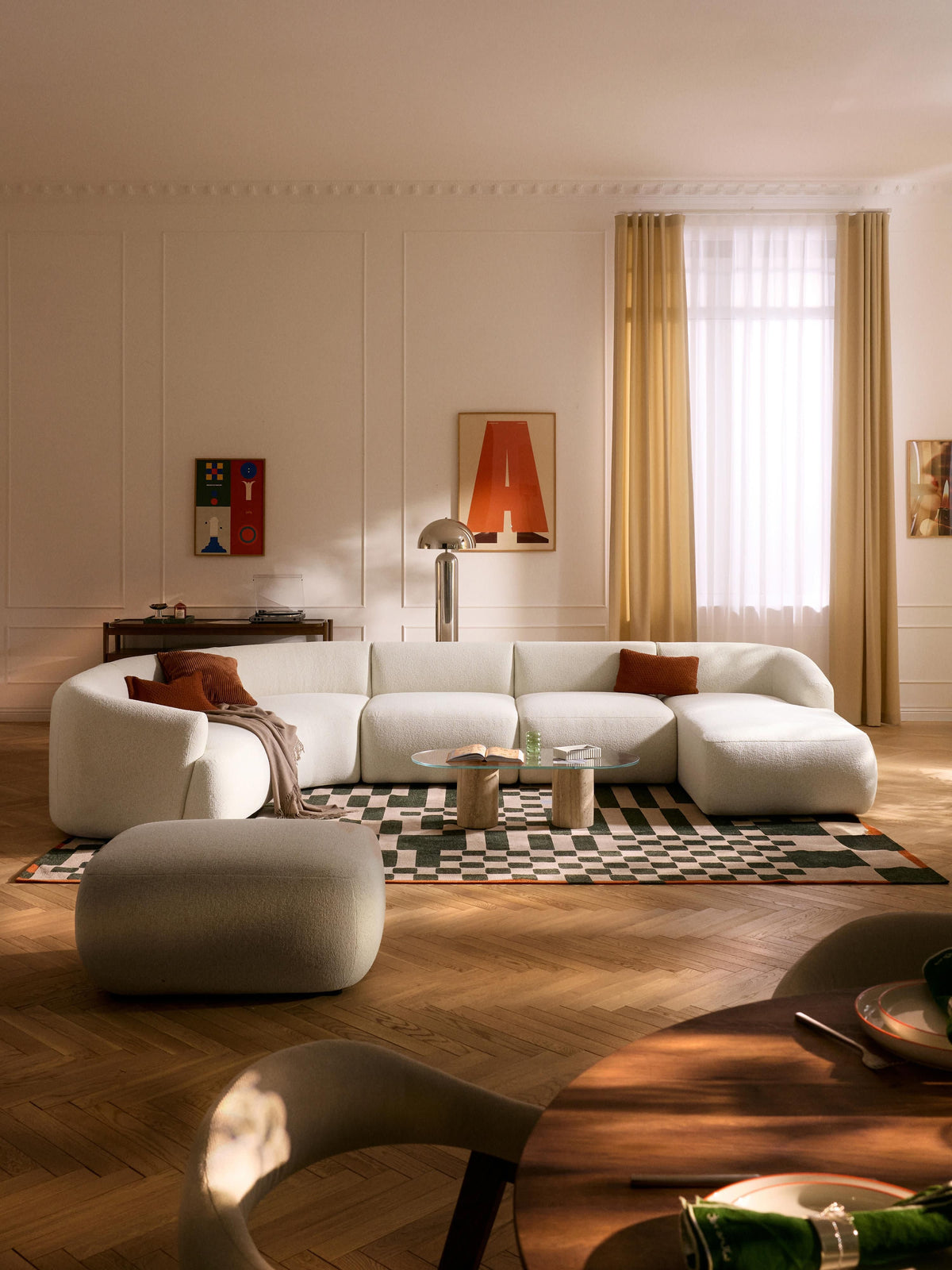 Marenzia Modular XL Sofa in Bouclé