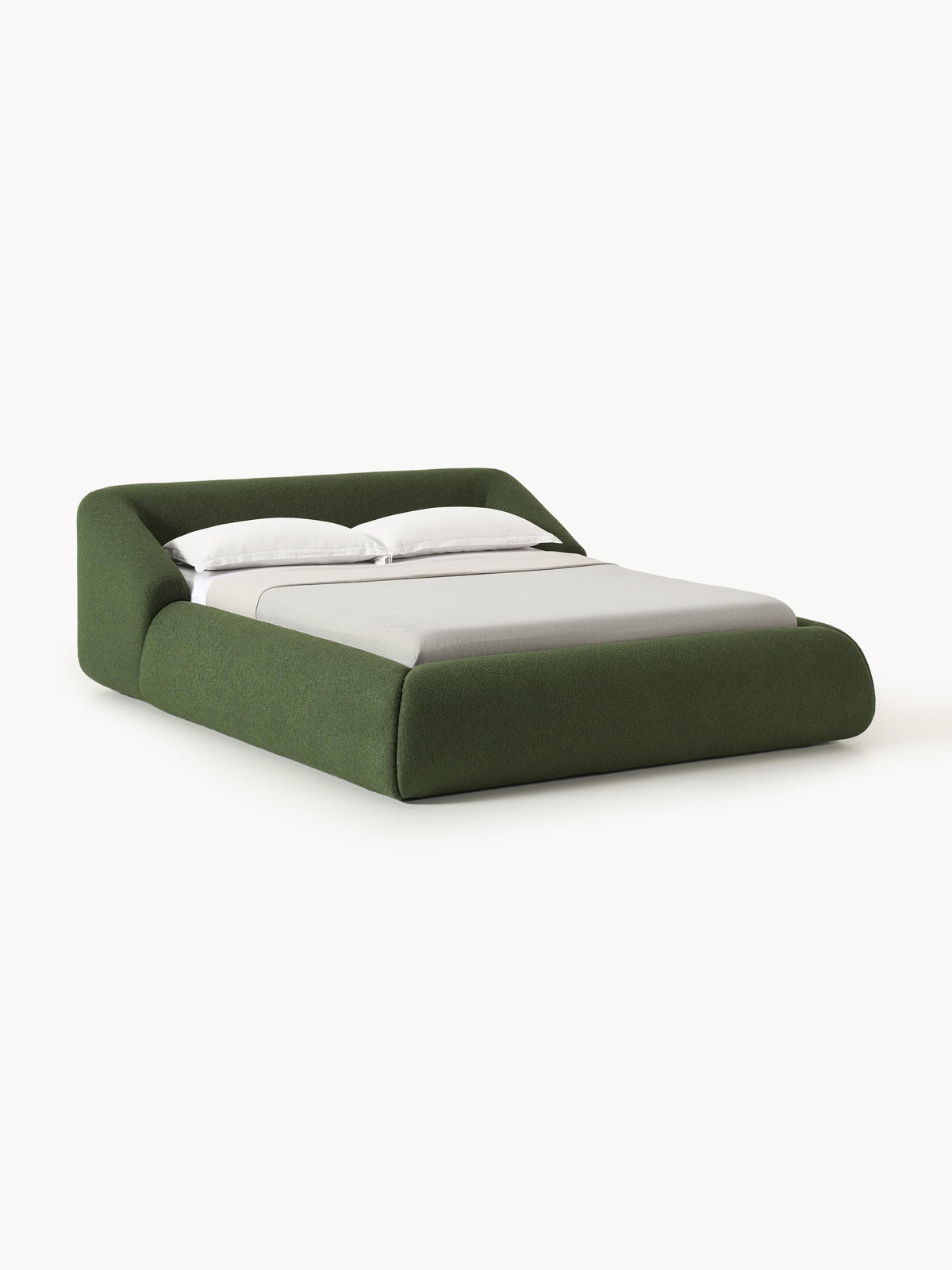 Marenzia Upholstered Bed in Bouclé
